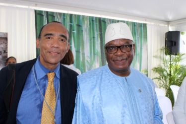 Avec Ibrahim Boubacar Traoré, Président du Mali