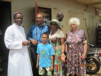 Avec Mgr Alohonou, évêque de Kpalimé