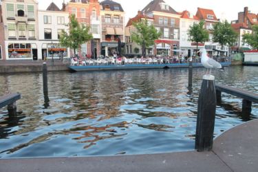 Bord de canal à Leiden