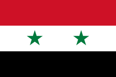 Drapeau actuel (République Arabe Syrienne)