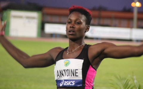 Sandisha ANTOINE (Ste Lucie) 6è au saut longueur