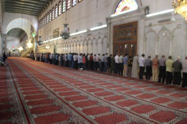Prière à la Mosquée des Omeyyades (Damas)